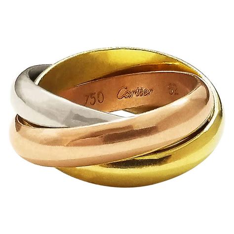 cartier wedding ring trinity|cartier trinity ring for sale.